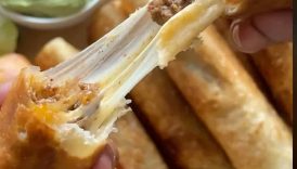 crispy cheesy beef taquitos ✨