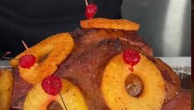 Double Smoked Glazed Ham Recipe | Perfectly Smoked and Sweetly Glazed Holiday Ham! #shorts