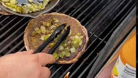 Grilled Quesadilla Burgers 🔥🔥 #youtubeshorts