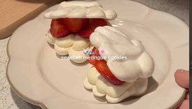 Seashell meringue cookies #baking