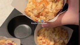 Raspberry muffins #muffins #recipe