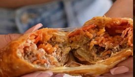 Cheesy Beefy Grilled Cheese Burritos at home! #shorts