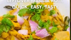 Leftover Roti Breakfast Recipe | Quick Masala Roti Bowl in 10 Mins | Tasty & Easy Snack Idea #shorts