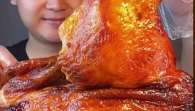 Delicious 🤤grill full chicken🐔 eating😁😋.#mukbang#asmr#chicken#food#@chinesfood9696
