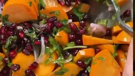 The Most Exciting Salad – Persimmon Pomegranate Salad #shorts