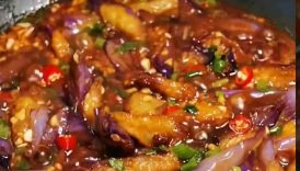 #eggplant with garlic
