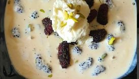 Shahtoot Cream | Malai Shahtoot | Mulberry Cream Dessert