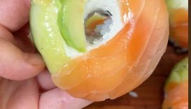 Sushi Donuts😋🍣 #easyrecipe #cooking #shorts