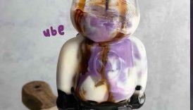 Ube Brown Sugar Boba Bear Brick #bubbletea