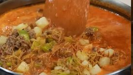 Sopita de Fideo con Picadillo! #shorts #mexicanrecipes
