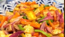 Perfect Stir-Fry Paneer with Veggies! #shortsfeed #easyrecipe #paneersalad