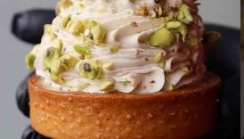 Indulgent Pistachio & White Chocolate Tart | Highland patissier