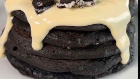 Oreo Pancakes😍 #easyrecipe #cake #shorts
