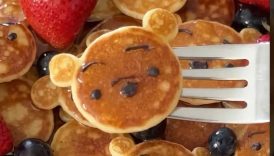 I made Pooh Bear Mini Pancakes! #winniethepooh