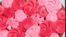 Valentine Buttercream Delight | Buttercream heart cake #valentinestreats #shorts