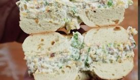 This Cheese Ball Chopped Bagel is holiday nostalgia in every bite #shorts