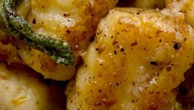 Gnocchi with brown butter and sage