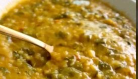 Easy High Protein Dal Palak Recipe💛 | Healthy Vegetarian Meal #shorts #cooking #comfortfood