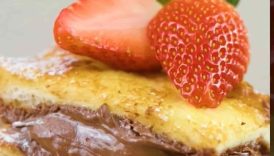 Best French Toast Filled With NUTELLA 🤩🍫🥞 Tiktok Hacks #shorts #hooplarecipes #nutella