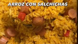 EASY Arroz con Salchichas 😍 #puertoricanfood #caribbeanfood