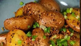 Super easy Garlic potatoes #cooking #recipe #shorts