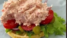 Juicy “BURGER” with tuna