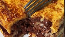 Nutella French Toast🤤 #easyrecipe #chocolate #shorts
