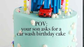 I decided to be the mom who makes any birthday cake request, no matter how silly 😋 #cake #momlife