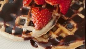 Soft Chocolate Chip Waffles 🧇 | Easy Whole Wheat Waffle Recipe #shorts