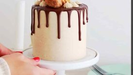 Small batch version of my fave churro cake with Mexican chocolate ganache (recipe on my site) #cake