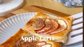 Easy French Apple Tarts 🍎 #pastry #easyrecipe #appletart