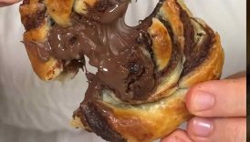 Nutella buns, 3-Ingredients! #easyrecipe #cake #shorts