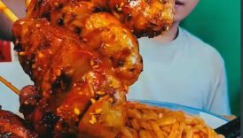 Asmr Delicious 🌭sausage, 🥚egg and noodles🍜. #mukbang #asmr#shortsfeed #shorts #@chinesfood9696