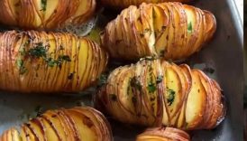 Baked potato casserole recipe #easysnacks #snackresipes #garlicpotatoes