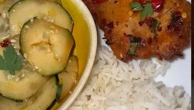 Quick + Easy Sweet Thai Chicken + Recipe is available in my Live cookbook ❣️ #ytshorts #shorts