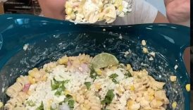 Pasta Salad during summertime YUM #pastarecipes #easyrecipes #sidedish #corn