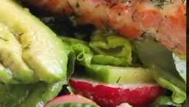 Avocado Salmon Salad | Healthy and Delicious! #shorts