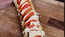 Caprese Baguette Magic | Simple Italian Snack 🥖🍅🧀