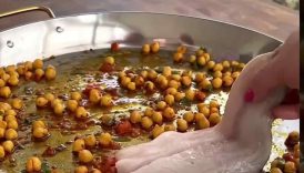 Baked Sea Bass Fillets with Chickpeas and Peppers
