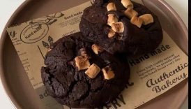 S’mores chocolate cookies! #baking #cookies #smorescookies #smores #shorts