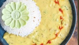 Watch This Kadhi Chawal Turn Into Art #yt #ytshorts #art #platinggoals #artist #gourmet #indianfood