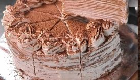 Tiramisu Mille Crepes 💫 #shorts