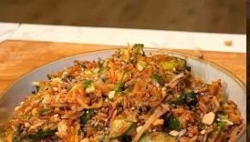 Crispy Rice Salad (Nam Khao) -Perfect refreshing salad for Summer