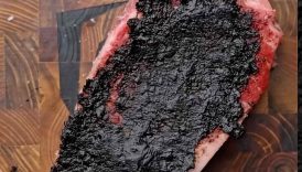 This black garlic steak was insanely good!