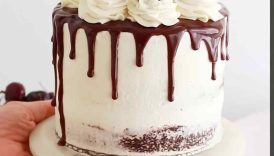 Finally made a Black Forest cake recipe! Find it at sugarandsparrow #cake #blackforestcake #yum