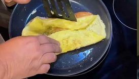 Ham, Egg & Cheese Bagel~Fast ! #youtubeshorts #cooking