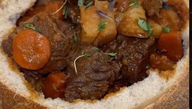 Beef stew bread bowl — YESPLS #soupseason #beefstew #fallrecipes