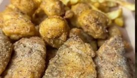 DEEP FRIED TILAPIA AND SHRIMP #Shorts