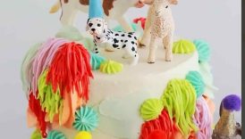 A party animal smash cake for my littlest baby’s first birthday 🫠 #smashcake #firstbirthday #cake