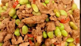 #Stir fry Soy Bean and Pork